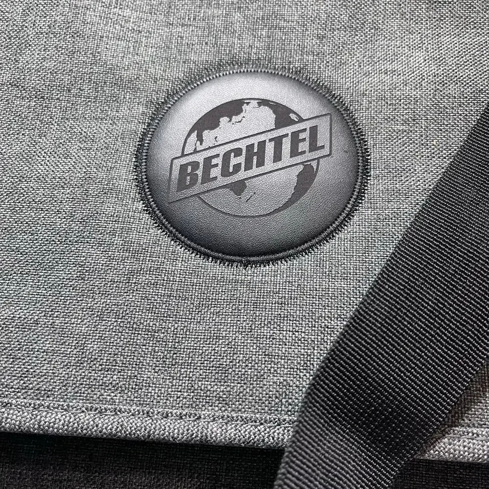Ashbury by Spector & Co Laptop Bag Gray New with tags Has BECHTEL logo